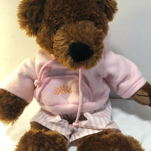 Bear Plush with cute pink pajamas Rare, like new, BlueLoyal - Picture 2 of 8